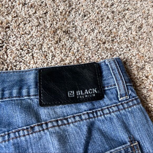CJ Black Men’s Ripped/Patched Low Rise Slim Straight Jeans Size 32/32 - Picture 8 of 10